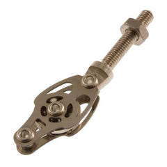 Race Series Single 10mm Turning Block w/ Becket -180 Degree Post Mount