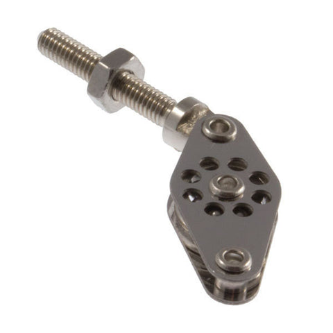 Lite Series Single 10mm Turning Block w/ Becket -180 Degree Post Mount